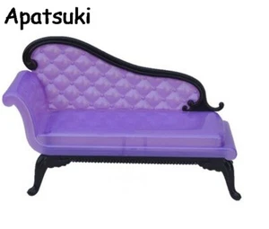 Mini Dollhouse Furniture Purple Sofa Couch For 11.5in Dolls Kids Toys Gifts 1/6 - Picture 1 of 4