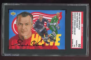 Gordie Howe 1992-93 Upper Deck Hockey Heroes Autographed SGC 92 NM/MT 8.5 - Picture 1 of 2