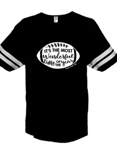 Camiseta deportiva negra vintage de temporada de fútbol americano Sassy Frass más maravillosa de la época del año - Imagen 1 de 1