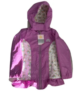 Girl Thick Full Zip Raincoat Girls Outdoor Loose Hoodies Coat Casual Outwear - Picture 1 of 1