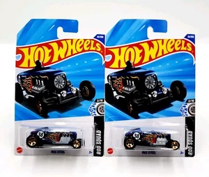 2 X 2024 Hot Wheels Rod Squad Max Steel Hot Rod Flames - Bild 1 von 4