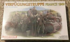 Dragon #6309 1/35 Scale, Verfugungstruppe -  France 1940 (4 figures) *SEALED*