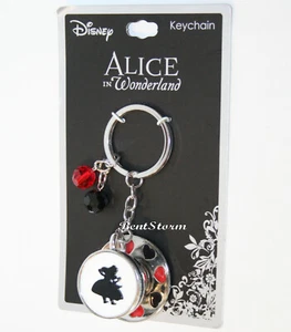 NUEVO Disney Alicia en el País de las Maravillas Taza de Fiesta de Té Metal Pesado Llavero Llavero - Imagen 1 de 3