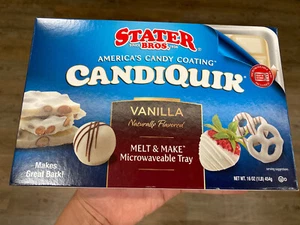 Candiquick Chocolate Vanilla Flavored Melt & Make Microwaveable Tray 16 Oz - Picture 1 of 3