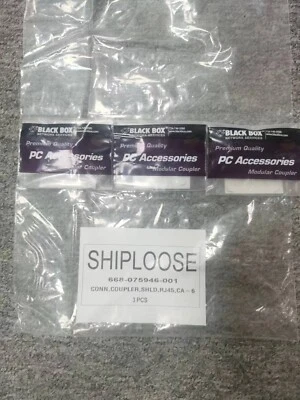 BLACK BOX FM693 CONN,COUPLER CA-6 Keystone Straight Coupler Shielded,Silver NEW - Image 1 of 3