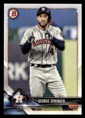 2018 Bowman #14 George Springer Houston Astros - Image 1 of 2