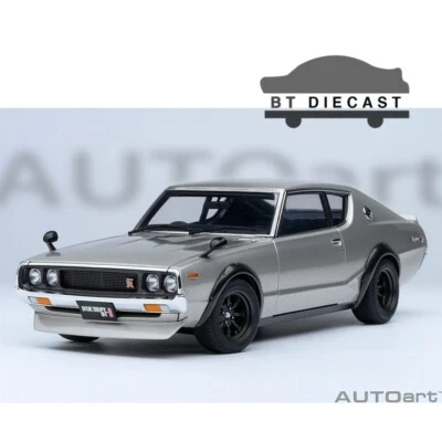 AUTOart NISSAN SKYLINE 2000 GT-R KPGC110 VERSIÓN AFINADA 1/18 PLATA 77466 Foto 1 de 4