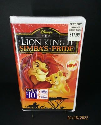 The Lion King II: Simba's Pride (VHS, 1998) Matthew Broderick, James Earl Jones - Image 1 of 3