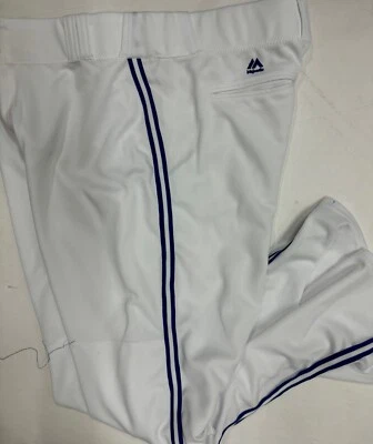 Pantalones de béisbol Toronto Blue Jays majestuosos calce relajado para hombre XXL blancos 40x33 Foto 1 de 3