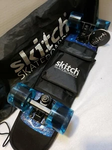 Skitch 22" Skateboard Metallic Blue Complete Carrying Bag +Tool and Backpack NEW - Picture 1 of 6