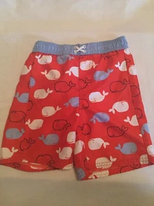 Size 5T Child of Mine board shorts patriotic whale swimwear Boys  - Picture 1 of 3