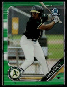 2019 Bowman Chrome #BCP-198 Jameson Hannah Prospects Green Refractor #/99 SN - Picture 1 of 2