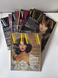 Lot of 9 Vintage “Viva" Magazines 1977 1978 1979 - Int’l Magazine for Women - Picture 1 of 11