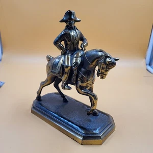 Busto equestre francese firmato da Napoleone - ottone fuso o bronzo - Foto 1 di 24