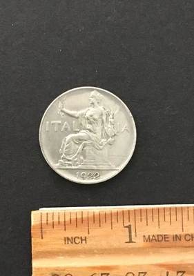 1922 年意大利 Bvono Da L. 1 曾流通 KM-62 — 第 1/2 张图片