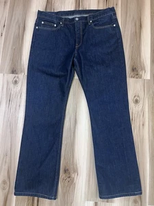 $149 Bonobos Mens White Oak Cone Mills Bootcut Denim Jeans 36 x 32 Dark Wash - Picture 1 of 12