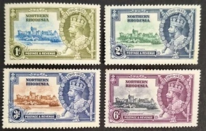 Northern Rhodesia 1935, " Silver Jubilee" set of 4x Stamps Mh - Picture 1 of 2
