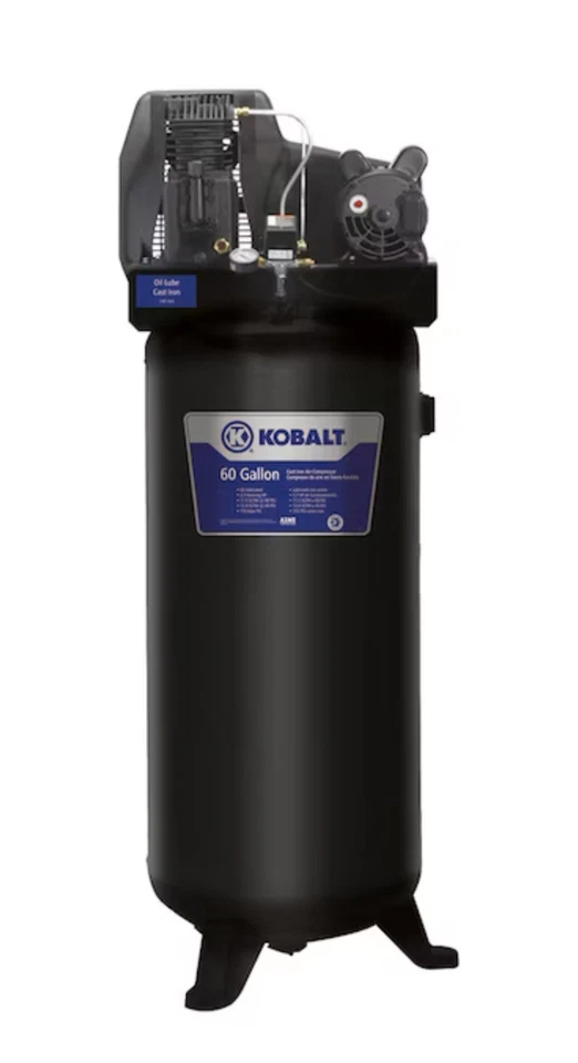 Compresor de Aire Cobalto, 3.7 HP 208-230V 1Ph, 155 Psi Max 60 GAL. Foto 1 de 1