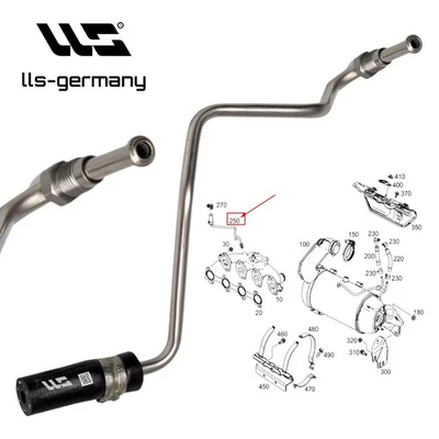 Differenzdruckleitung pour Mercedes Citan 108 CDI 109 CDI 111 CDI A6071420104 - Photo 1/2