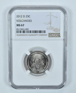 2012-D Washington Quarter Volcanoes America The Beautiful MS67 NGC *9560 - Picture 1 of 5
