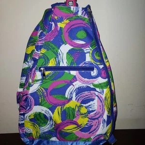 NTB Damen Tennis Rucksack & Pickleball Tasche Picasso Mehrfarbig Blau Pink - Bild 1 von 6