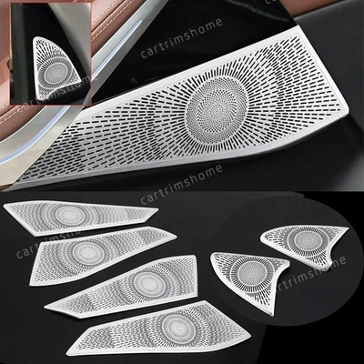 Cubierta de red de altavoz y altavoz de tweeter de puerta de aleación para BMW X5 G05 X7 G07 2019 2020 Foto 1 de 4