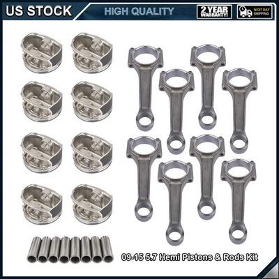 Juego de anillos de pistón para 09-16 Jeep Dodge Ram 1500 2500 3500 Durango 5,7 L 68046210AB Foto 1 de 4