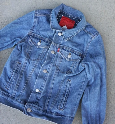 Levi's Classic Kids Denim Jean Trucker Jacket Youth Medium 10-12 Yrs - Image 1 of 4