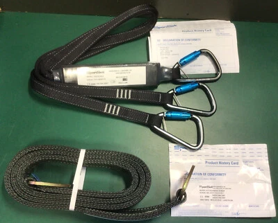 Lanyard 1.3M attachment strop 2M, safety fall breaker, scaffold, climbing Strap. - Image 1 of 4