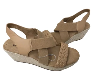 Sonoma Women's Coraa Taupe Espadrille Comfort Wedge Dress Sandals Size:9.5 127K - Picture 1 of 5