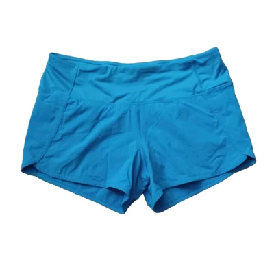 Pantalones Cortos Lululemon Run Times II 3" Mujer 6 Azul Amalfi Dos Vías Elastizados Ligeros Foto 1 de 4