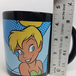 Disney Store Tinker Bell BIG Coffee Mug Cup Black Large - Picture 1 of 9