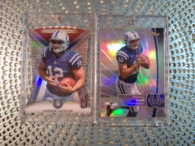 ANDREW LUCK 2012 ROOKIE CARDS..TOPPS FINEST ROOKIE REFRACTOR..TOPPS PLATINUM CUT - Image 1 of 4