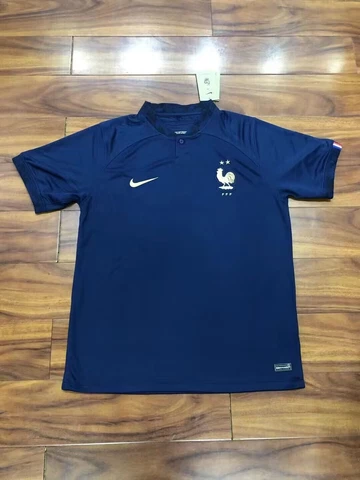 France National Team Home Soccer Jersey Qatar 2022 Cover