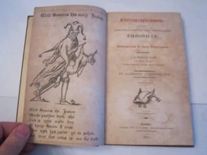 1814 CHALCOGRAPHIMANIA BOOK - BY SATIRICUS SCULPTOR, ESQ. - 1ST EDITION - BBA-10 - Picture 1 of 8