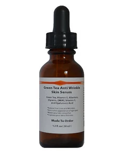 Green Tea Anti Wrinkle Skin Serum w/ DMAE,Vit.C,E, Allantoin, Glycerin and HA - Picture 1 of 1