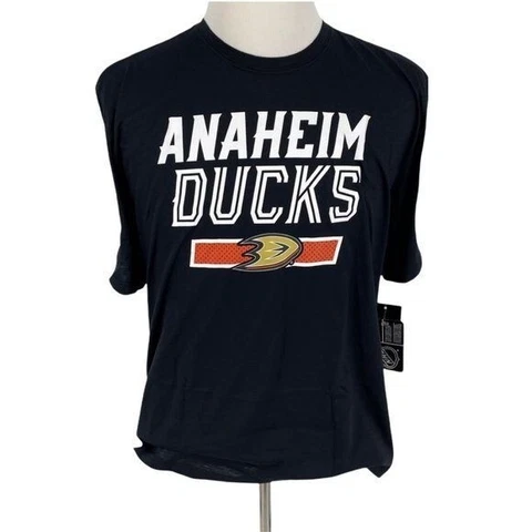 NHL Anaheim Ducks Black Tee Shirt Size Medium - D114 Cover