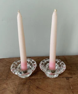 2 x Kristall Kerzenständer mit 2 x Kerzenständer - Bild 1 von 3