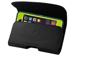For Alcatel Tetra Extra Large leather belt clip phone case holder Fits a Case on - Picture 1 of 12