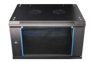 Extralink 6u 600x450 Wall-mounted Rackmount Cabinet Black el-rmc-6u-5 - Picture 1 of 6