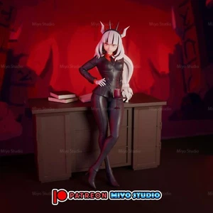 Lucifer Helltaker Teufel Statue Figur Skulptur NSFW ver. Größen 3D Druck - Bild 1 von 11