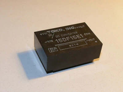 TOKO 15DF15E1 DC/DC Wandler / Converter In: 5V Out: +/-15V 0,1 A 1,5W - Image 1 of 3