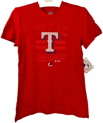 Camiseta Majestic Athletic Youth Texas Rangers Crushing It Roja - Grande (14) Foto 1 de 4