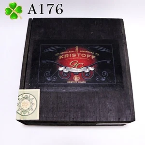 Kristoff Robusto Signature Series Robusto Wood Cigar Box 8" x 7.5" x 3" A176 - Picture 1 of 9