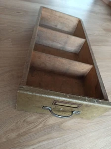 Setzkasten Werkzeugschublade Setzkastenschublade Holz -Bleisatz Druckerei Letter - Bild 1 von 3