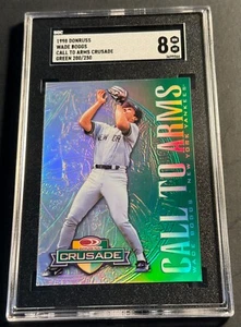 Donruss Crusade Green Wade Boggs 1998 New York Yankees Salón de la fama 200/250 SGC 8 Belleza - Imagen 1 de 2