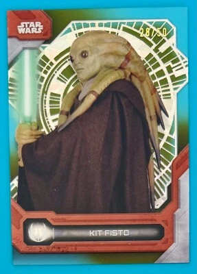 2024 Topps Star Wars High Tek   Kit Fisto  Variation Gold 28/50 - Image 1 of 2