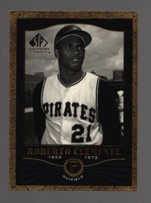 2001 Upper Deck SP Legendary Cuts # 60 Roberto Clemente Pittsburgh Pirates - Image 1 of 2