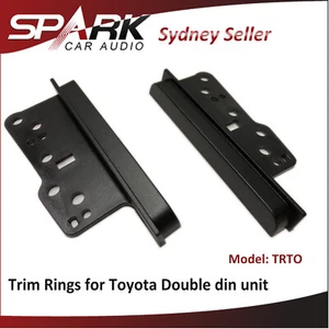 Doble Din Trim Anillos Soportes laterales Facia Fascia para Toyota Kluger 2007-2013 CP - Imagen 1 de 1