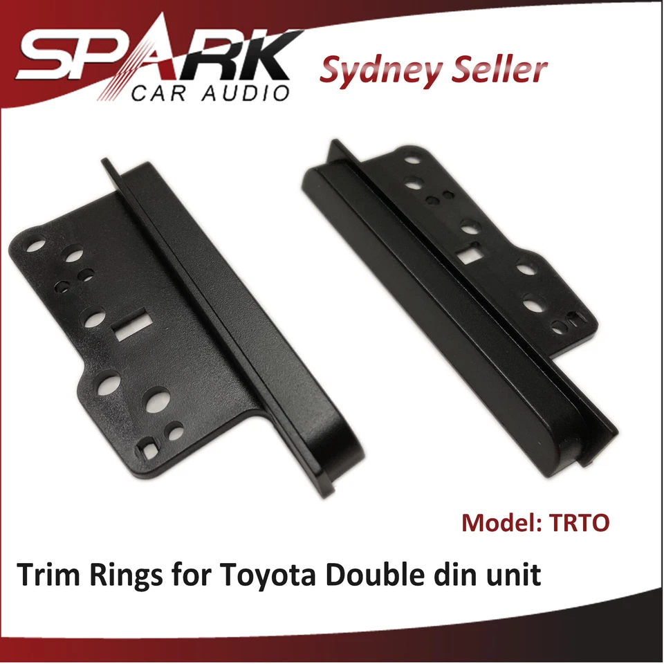 Double Din Trim Rings Bracket Facia Fascia for Toyota Yaris Vitz 2005-2013 CP - Image 1 of 1